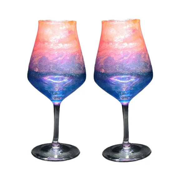 Ombre Fairy/14oz Tulip Wine Set - Picture 5 of 5